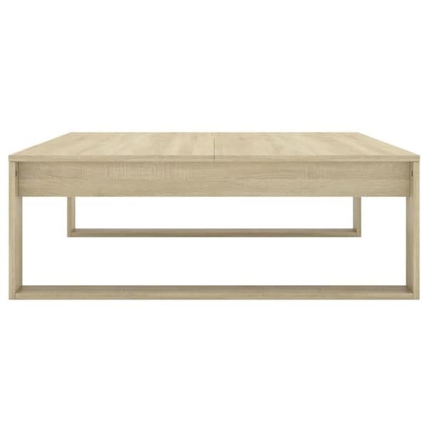 vidaXL sofabord 100x100x35 cm spånplade sonoma-eg