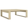 Miniatyrbillede 1 af 9: vidaXL sofabord 100x100x35 cm spånplade sonoma-eg
