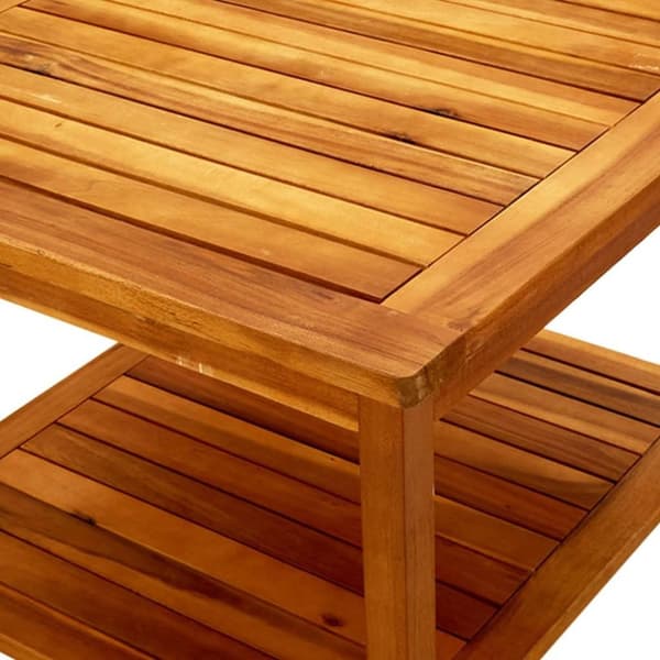 vidaXL sofabord 60x60x45 cm massivt akacietræ