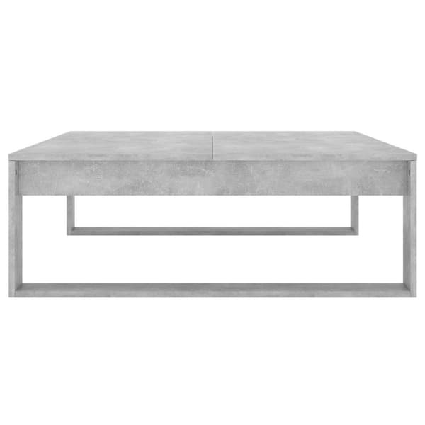 vidaXL Salongbord betonggrå 100x100x35 cm sponplate