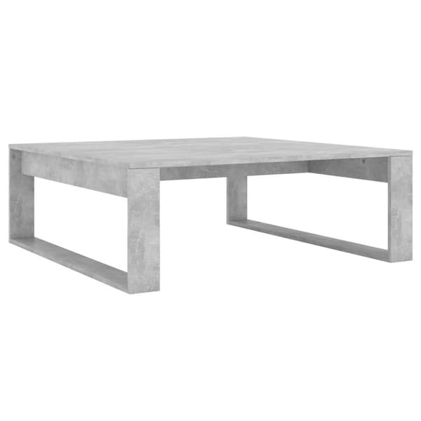 vidaXL Salongbord betonggrå 100x100x35 cm sponplate
