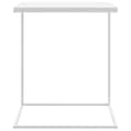 Miniatyrbild 3 av 9: vidaXL Sidobord vit 55x35x66 cm konstruerat trä