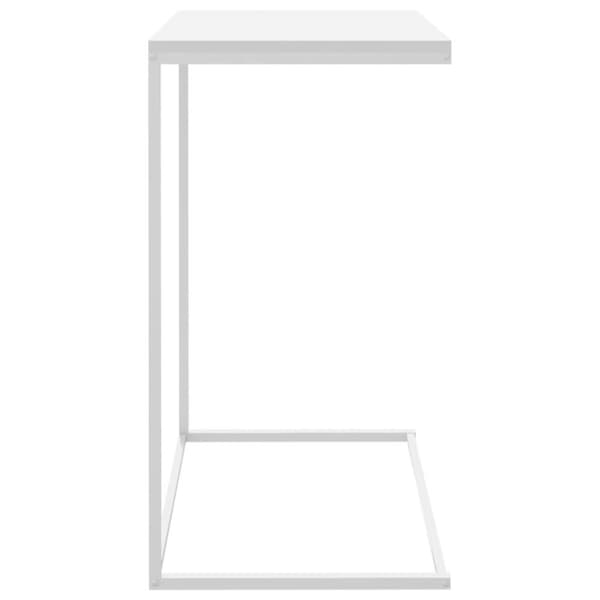 vidaXL Sidobord vit 55x35x66 cm konstruerat trä