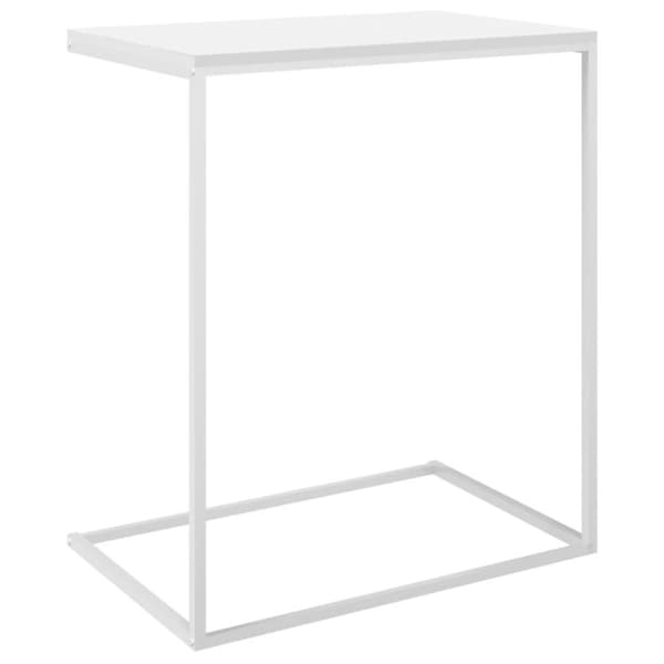 vidaXL Sidobord vit 55x35x66 cm konstruerat trä