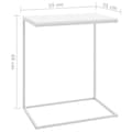 Miniatyrbild 7 av 9: vidaXL Sidobord vit 55x35x66 cm konstruerat trä