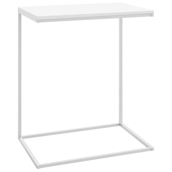 vidaXL Sidobord vit 55x35x66 cm konstruerat trä