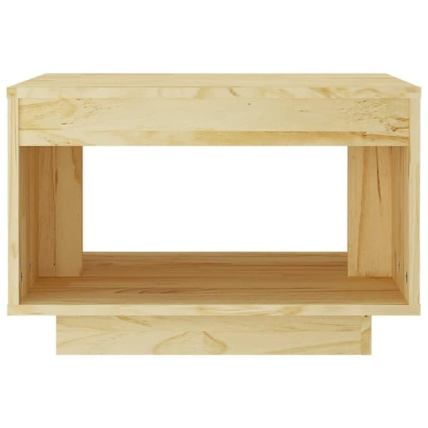 vidaXL sofabord 50x50x33,5 cm massivt fyrretræ
