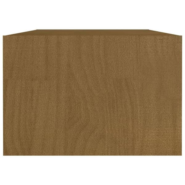 vidaXL Sohvapöytä hunajanruskea 110x50x34 cm täysi mänty