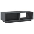 Pikkukuva 8 / 11: vidaXL Sohvapöytä harmaa 110x50x33,5 cm täysi mänty