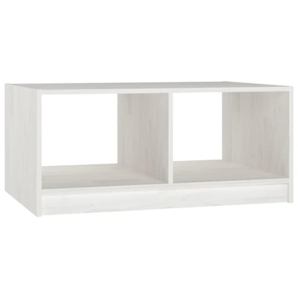 vidaXL Salongbord 75x50x33,5 cm heltre furu hvit