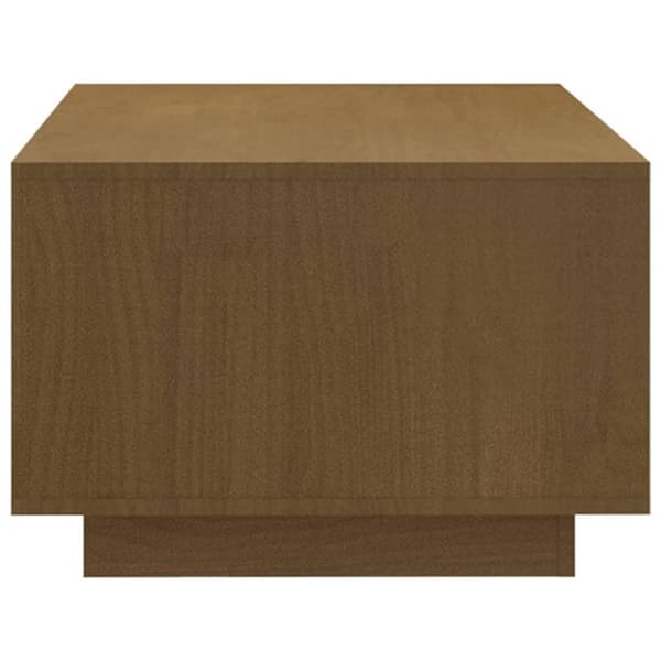 vidaXL Soffbord honungbrun 110x50x33,5 cm massiv furu