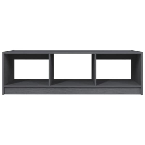 vidaXL Salongbord 110x50x34 cm heltre furu grå