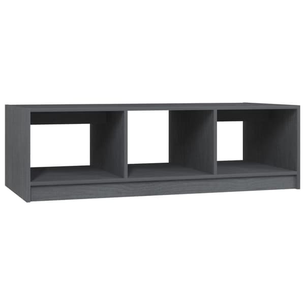 vidaXL Salongbord 110x50x34 cm heltre furu grå