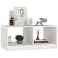 Miniatyrbillede 4 af 10: vidaXL sofabord 75x50x33 cm massivt fyrretræ hvid