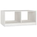 Miniatyrbillede 1 af 10: vidaXL sofabord 75x50x33 cm massivt fyrretræ hvid