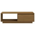 Miniatyrbillede 6 af 11: vidaXL sofabord 110x50x33,5 cm massivt fyrretræ honningbrun