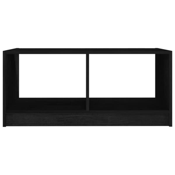 vidaXL Salongbord 75x50x33,5 cm heltre furu svart