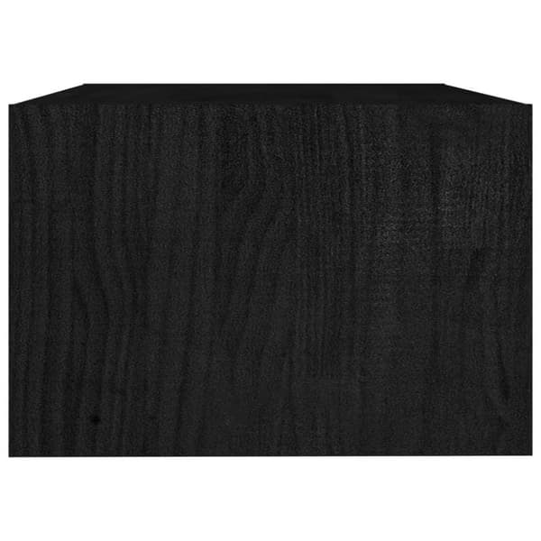 vidaXL Salongbord 75x50x33,5 cm heltre furu svart