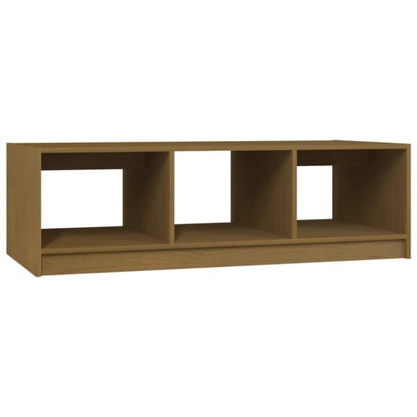 vidaXL Salongbord 110x50x34 cm heltre furu honningbrun