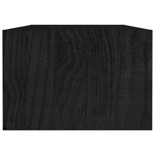vidaXL Salongbord 110x50x34 cm heltre furu svart