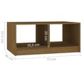Miniatyrbilde 8 av 10: vidaXL Salongbord 75x50x33,5 cm heltre furu honningbrun