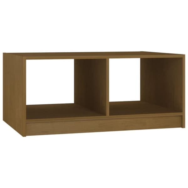 vidaXL Salongbord 75x50x33,5 cm heltre furu honningbrun
