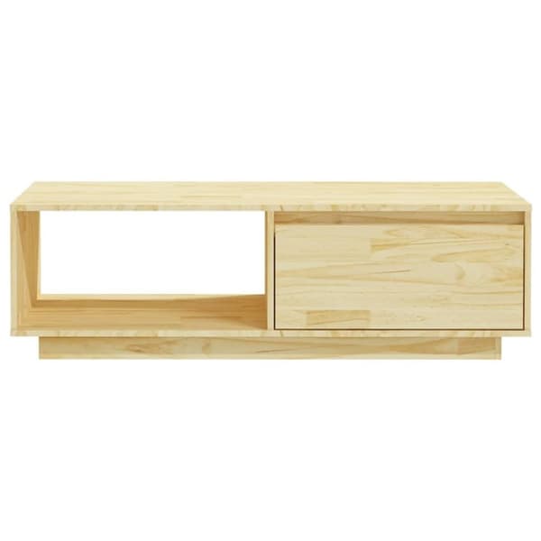 vidaXL Sohvapöytä 110x50x33,5 cm täysi mänty