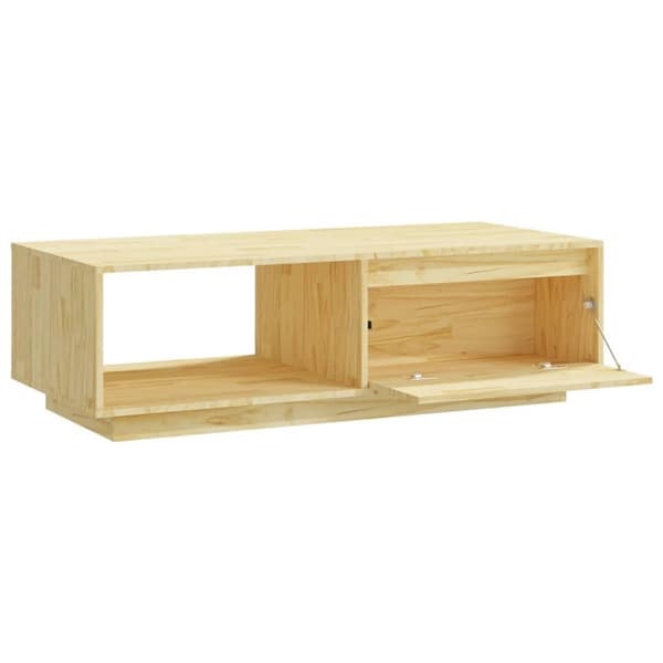 vidaXL Sohvapöytä 110x50x33,5 cm täysi mänty