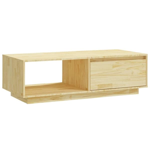 vidaXL Sohvapöytä 110x50x33,5 cm täysi mänty