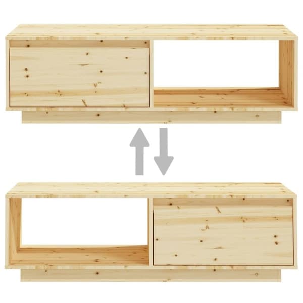 vidaXL Salongbord 110x50x33,5 cm heltre gran