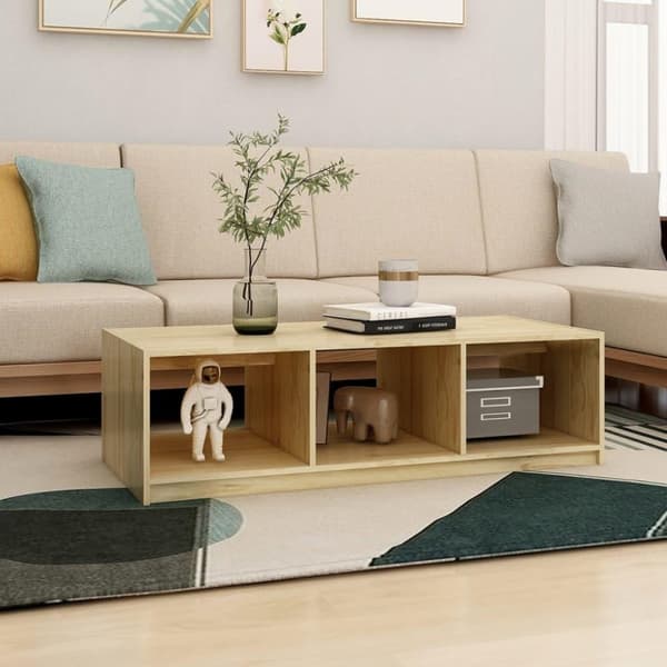vidaXL Salongbord 110x50x34 cm heltre furu