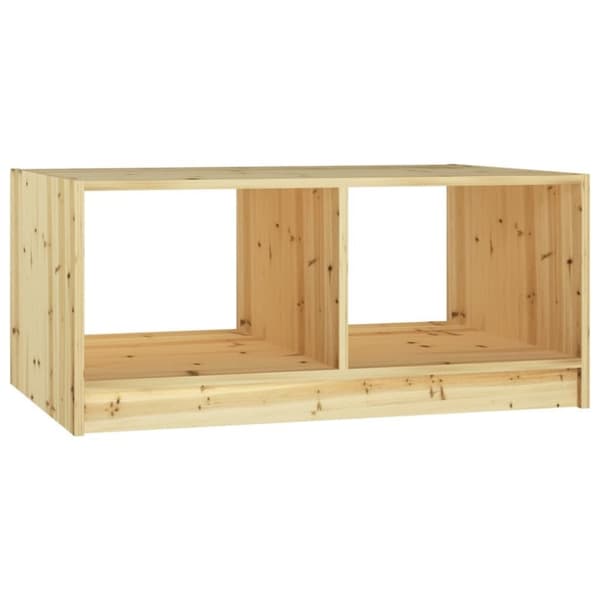 vidaXL sofabord 75x50x33 cm massivt fyrretræ