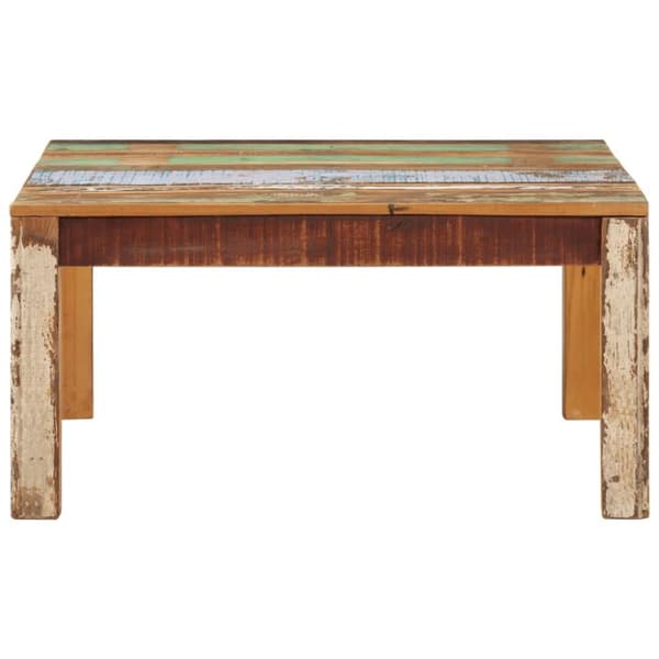 vidaXL Soffbord 80x80x40 cm massivt återvunnet trä
