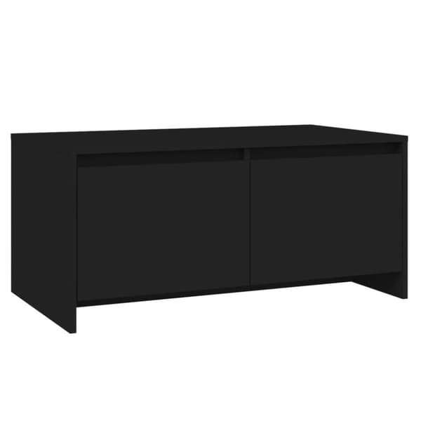 vidaXL Salongbord svart 90x50x41,5 cm sponplate