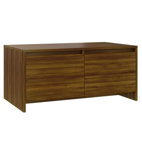 vidaXL Soffbord brun ek 90x50x41,5 cm spånskiva