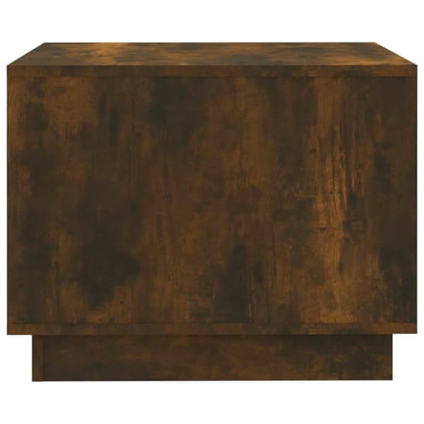 vidaXL Salongbord røkt eik 55x55x43 cm sponplate
