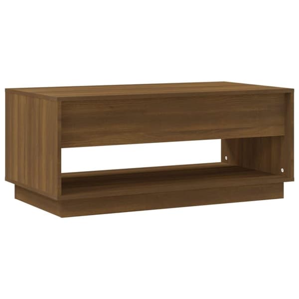 vidaXL Soffbord brun ek 102,5x55x44 cm spånskiva