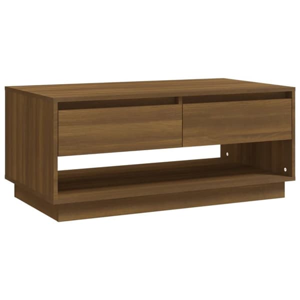 vidaXL Soffbord brun ek 102,5x55x44 cm spånskiva