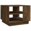 Miniatyrbillede 1 af 9: vidaXL sofabord 55x55x43 cm spånplade røget egetræsfarve