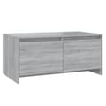 Pikkukuva 1 / 10: vidaXL Sohvapöytä harmaa Sonoma 90x50x41,5 cm lastulevy