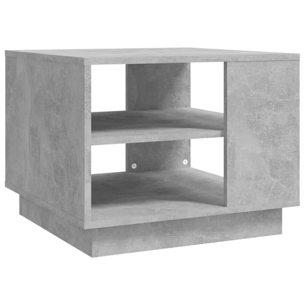 vidaXL Soffbord betonggrå 55x55x43 cm spånskiva