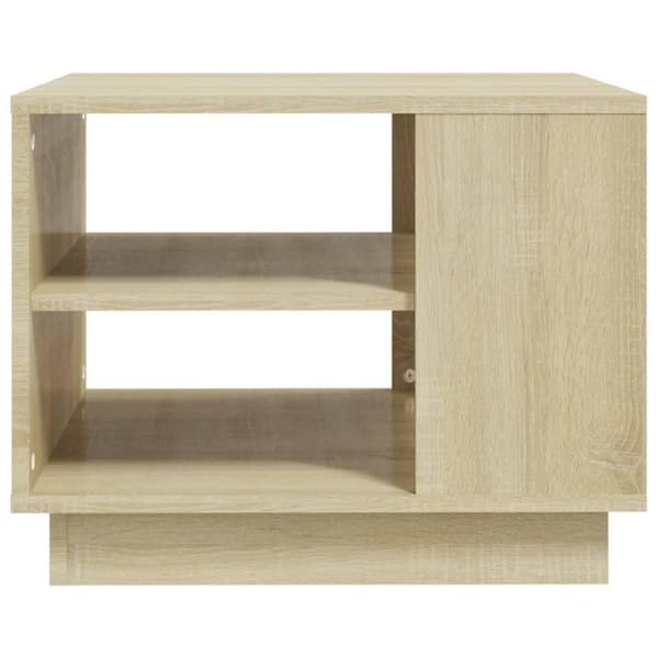 vidaXL Salongbord sonoma eik 55x55x43 cm sponplate