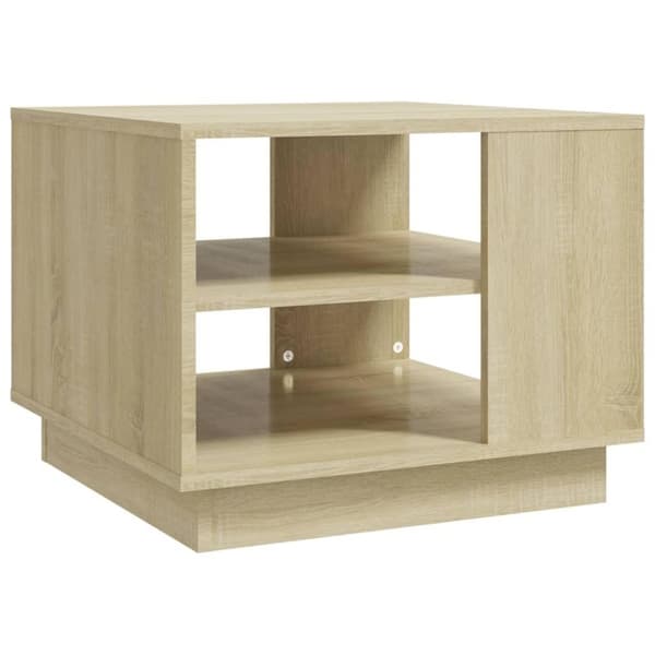 vidaXL Salongbord sonoma eik 55x55x43 cm sponplate