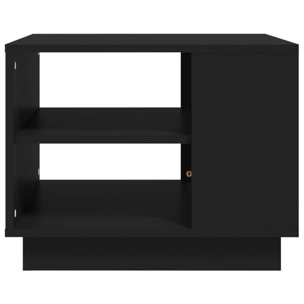 vidaXL sofabord 55x55x43 cm spånplade sort