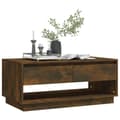Miniatyrbillede 3 af 11: vidaXL sofabord 102,5x55x44 cm spånplade røget egetræsfarve