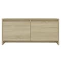 Miniatyrbillede 5 af 10: vidaXL sofabord 90x50x41,5 cm spånplade sonoma-eg