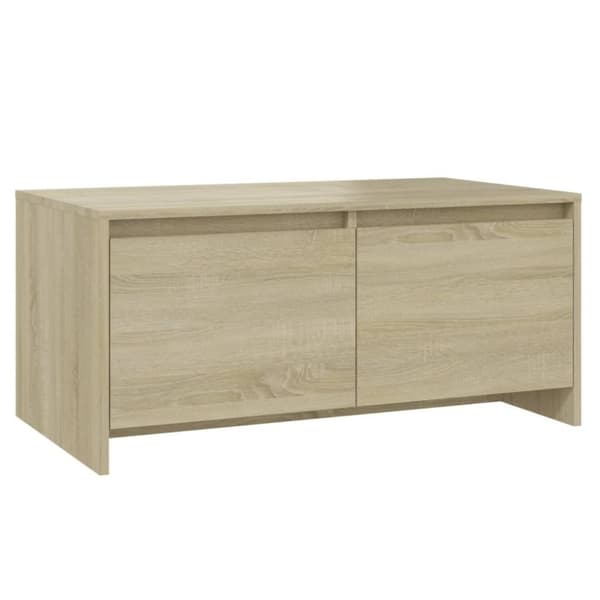vidaXL sofabord 90x50x41,5 cm spånplade sonoma-eg