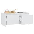 Miniatyrbilde 4 av 10: vidaXL Salongbord hvit 90x50x41,5 cm sponplate