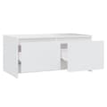 Miniatyrbilde 7 av 10: vidaXL Salongbord hvit 90x50x41,5 cm sponplate