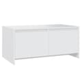 Miniatyrbilde 1 av 10: vidaXL Salongbord hvit 90x50x41,5 cm sponplate